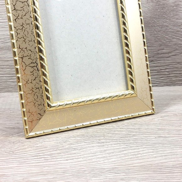 Photo Frame Ornate Gold-Tone Table Top Wall Mount Picture Display Home Décor - Picture 13 of 15